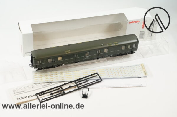 Märklin H0 | 43261 Reichspost Postwagen der DRG | Beleuchtet - Stromführende Kupplungen | Post4ü Wagen