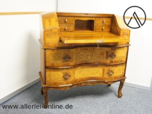 Barock Schreibtisch | Sekretär Schrank mit Intarsien | Italienisches Barockstil Design Möbel