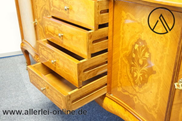 Barock Schrank | Sideboard mit Intarsien | Italienisches Antik-Stil Design Möbel-4