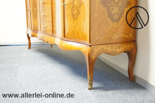 Barock Schrank | Sideboard mit Intarsien | Italienisches Antik-Stil Design Möbel-5