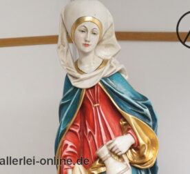 Herrliche Heilige Elisabeth | Heiligenfigur | Antik Coloriert | Handbemalt