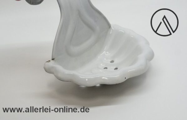 BW Bing-Werke | Antiker Emaille Badewannen Seifenhalter | Art Deco Seifenschale 2