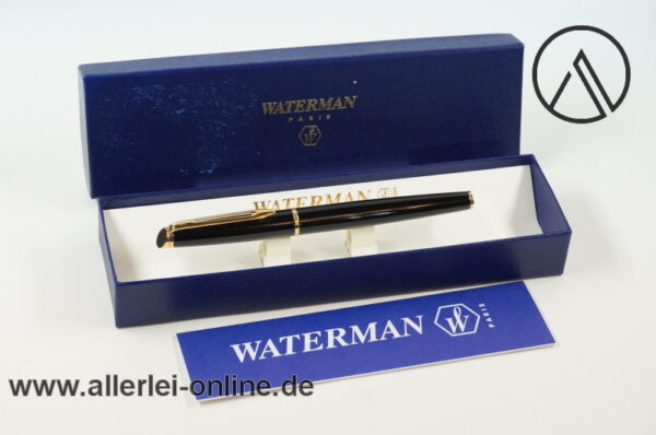 Waterman Füller | Hemisphere Füllfederhalter | schwarz/Gold - "M" | Vintage Fountain Pen in OVP