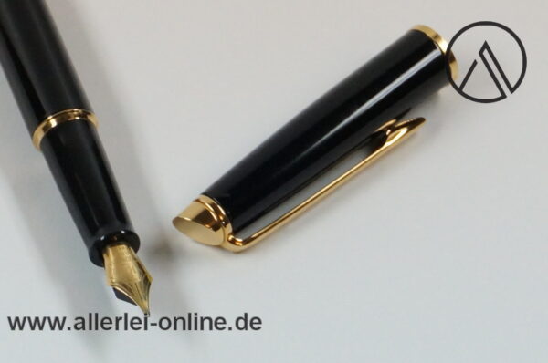 Waterman Füller | Hemisphere Füllfederhalter | schwarz/Gold - "M" | Vintage Fountain Pen OVP