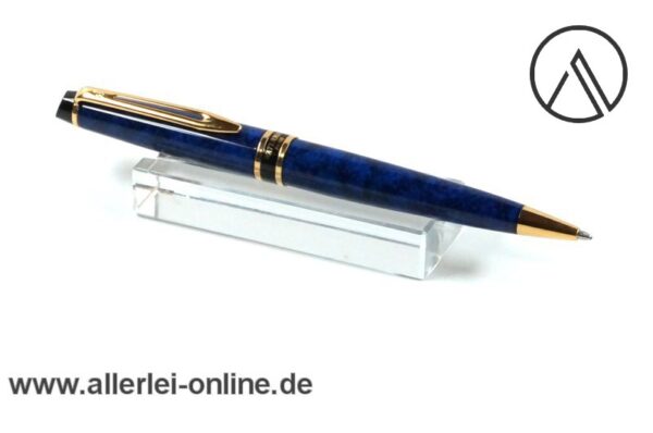 Waterman Expert Kugelschreiber | blau,marmoriert | Vintage Drehkugelschreiber