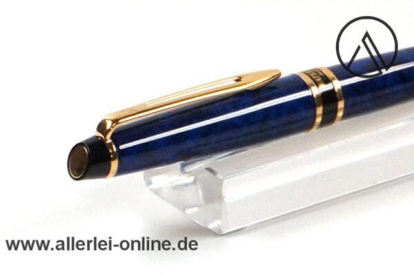 Waterman Expert Kugelschreiber | blau,marmoriert | Vintage Drehkugelschreiber 2