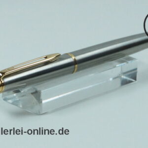 Waterman Füller | Hemisphere Füllfederhalter | silber/Gold - "L" | Vintage Fountain Pen
