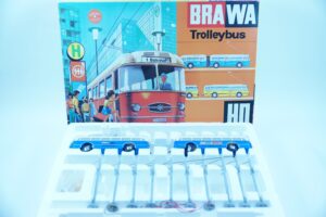 6102 TROLLEYBUS & TRAILER SET - BLAU - unbespielt 3