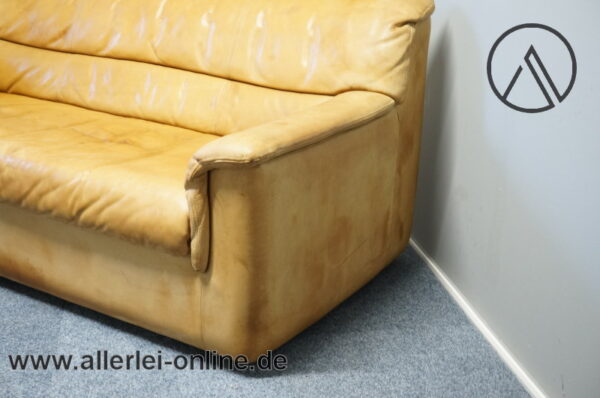 COR Leder-Sofa | 2-Sitzer Leder Couch | Hellbraun | Vintage Design Sitzmöbel -1