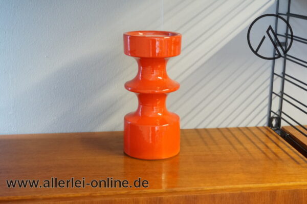 STEULER Keramik | Design Kerzenhalter 150/25 | Design Cari Zalloni | ROT - 25 cm | Vintage 60er Jahre
