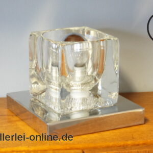 Peill & Putzler Cube | Wandlampe | Ice Glas | Space Age Design