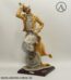 Giuseppe Armani Porzellanfigur | Clown auf Einrad | Vintage Clown-Figur | G.Armani für Capodimonte | 47 cm