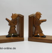 Vintage Buchstützen Paar | Figürliche Bücherhalter | 60s Mid Century Bookends 6