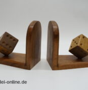 Vintage Buchstützen Paar | Würfel - Cube Bücherhalter | 60s Mid Century Bookends