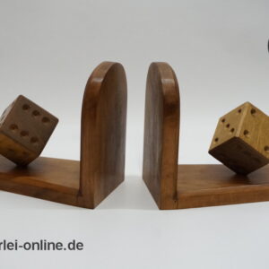 Vintage Buchstützen Paar | Würfel - Cube Bücherhalter | 60s Mid Century Bookends