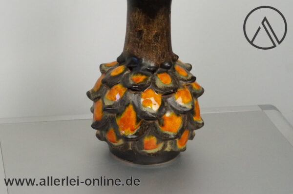 Artischockenförmige Keramik Lampe | Tischlampe | Tischleuchte | Vintage 60er