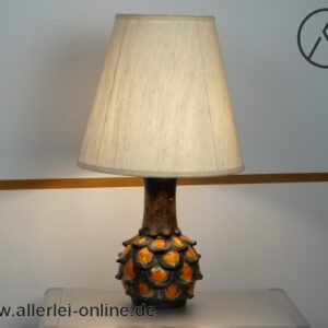 Artischockenförmige Keramik Lampe | Tischlampe | Tischleuchte | Vintage 60er Jahre