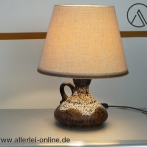 PAN Fat-Lava Keramik Lampe | Tischlampe | Tischleuchte | Vintage 60-70er Jahre