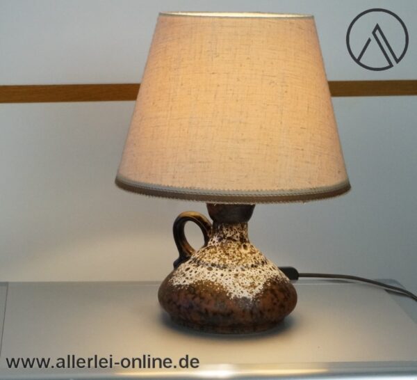 PAN Fat-Lava Keramik Lampe | Tischlampe | Tischleuchte | Vintage 60-70er Jahre