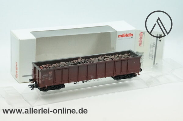 Märklin H0 | 47191 Offener Hochbordwagen mit Schrottladung | Eanos-x 052 Güterwagen der DB OVP