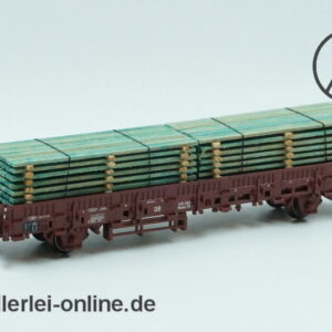 Märklin H0 | 46975 Rungenwagen mit Bauholz Beladung | Bauart Kbs 443 der DB mit OVP