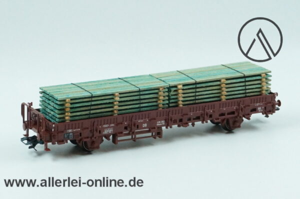 Märklin H0 | 46975 Rungenwagen mit Bauholz Beladung | Bauart Kbs 443 der DB mit OVP