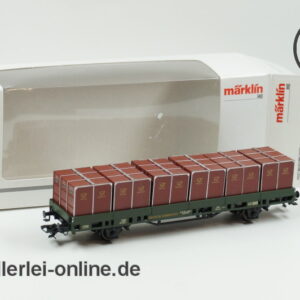 Märklin H0 | 48584 Paketbehälter-Tragwagen der DBP | PMS 63-11 Güterwagen mit OVP