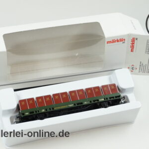 Märklin H0 | 48584 Paketbehälter-Tragwagen der DBP | PMS 63-11 Güterwagen OVP