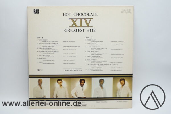 HOT CHOCOLATE | XIV Greatest Hits | RAK Records 1977 | 1C 064-60234 | LP Vinyl - EX/EX-1