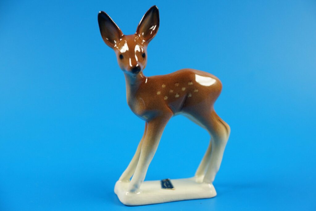 Cortendorf Julius Griesbach Keramik Rehkitz / Bambi Tierfigur