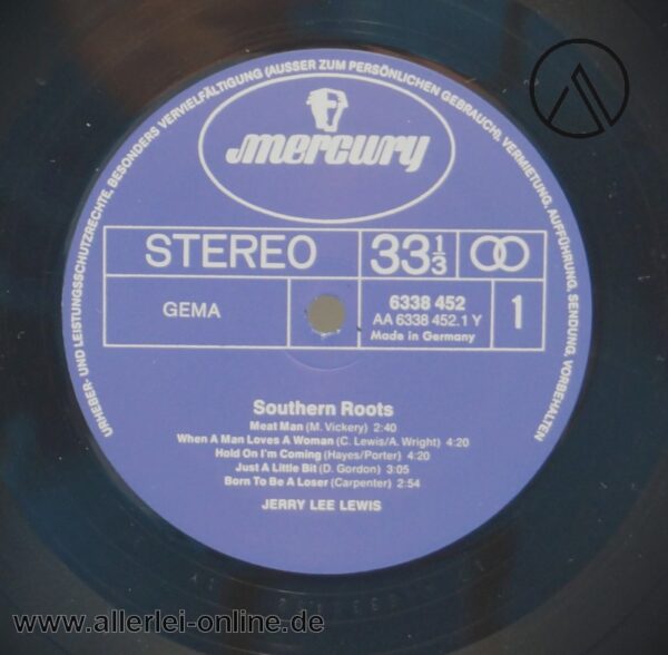 Southern Root | Jerry Lee Lewis | Phonogram - 1973 | 6338 452 D | LP Vinyl