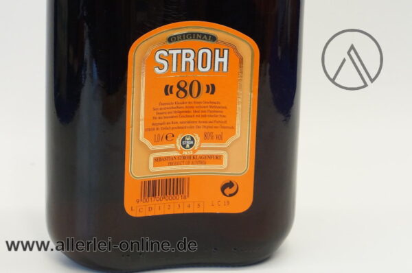 Stroh 80 Original Rum | The Spirit Of Austria | 1,0 L | 80% vol.