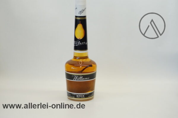 Alte Flasche Roner Williams Birnenbrand mit ganzer Frucht | Italien - Südtirol | 0,70 Liter | 38% vol.