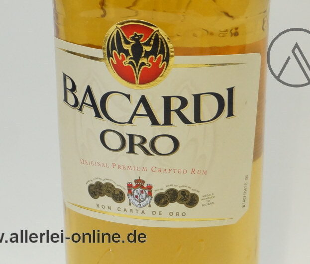 Bacardi Oro | Casa Fundada | Brauner Rum | 37,5% | 0,7 Liter