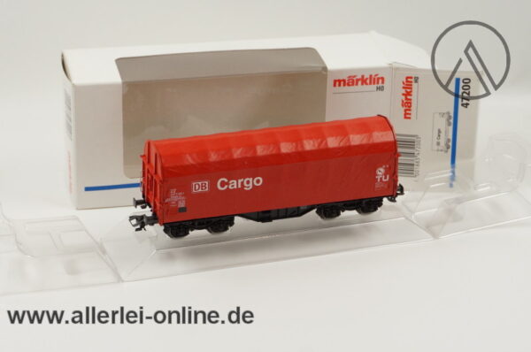 Märklin H0 | 47200 Schiebe-Planenwagen für Walzsthal-Coils | DB Cargo Transportwagen Shimmns 718 mit OVP