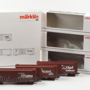 Märklin H0 | 45651 | 3-tlg. USA Güterwagen-Set der Atchison, Topeka & Santa Fe Railway mit OVP