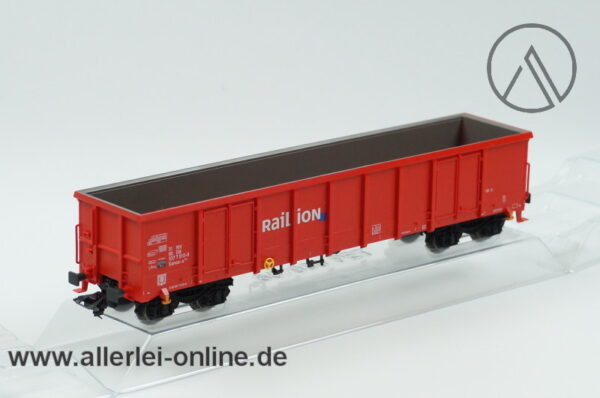 Märklin H0 | 00757-01 Offener Hochbordwagen Railion | Eanos-x 055 Güterwagen der DB OVP