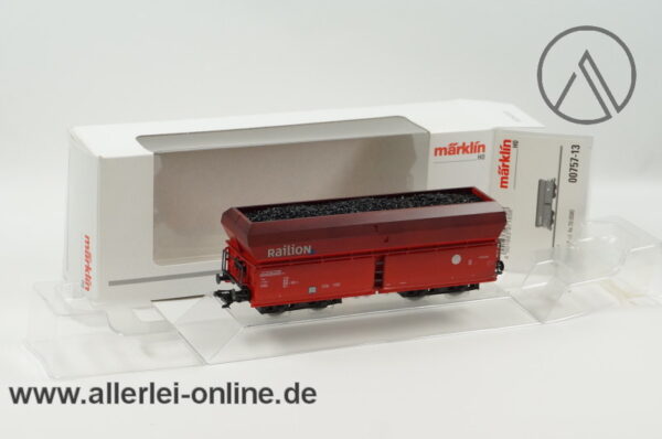 Märklin H0 | 00757-13 Railion Selbstentladewagen mit Ladung | Fals 175 Güterwagen OVP