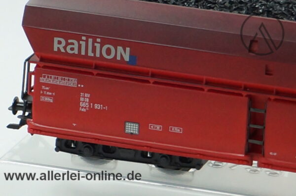 Märklin H0 | 00757-13 Railion Selbstentladewagen mit Ladung | Fals 175 Güterwagen