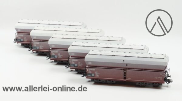 Märklin H0 | 46262 Wagen-Set Kalktransport | 5 tlg. Selbstentladewagen Set