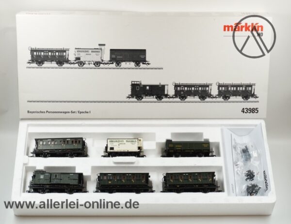 Märklin H0 | 43985 Bayerisches Personenwagen-Set mit Güterbeförderung | Epoche I mit OVP