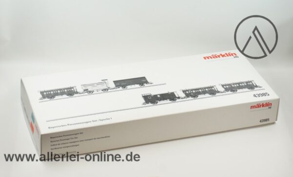 Märklin H0 | 43985 Bayerisches Personenwagen-Set mit Güterbeförderung | Epoche 1