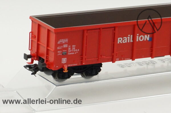 Märklin H0 | 00757-01 Offener Hochbordwagen Railion | Eanos-x 055 Güterwagen der DB OVP