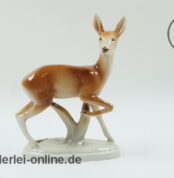 Royal Dux | Porzellan Tierfigur | Reh Rotwild