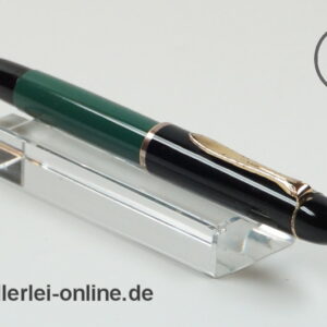 Pelikan 120 | Kolbenfüller Füllhalter | schwarz grün