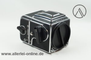 Victor Hasselblad 500 CM Chrome | Kamera mit Magazin A12 front