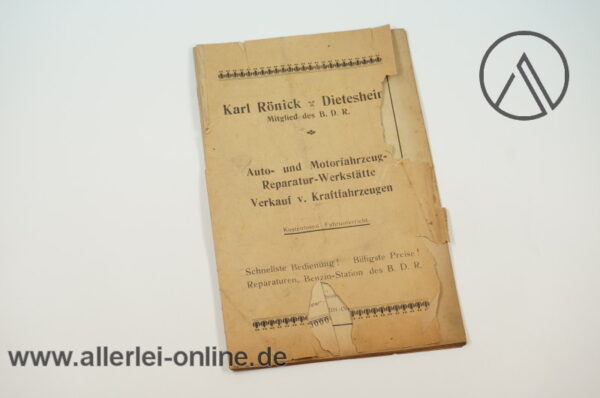 Radfahrklub Adler Dietesheim a.M. | Programm 29.Mai 1927 | Strassen-Rennen Quer durch Hessen | Großer Bismarck Preis von Hessen
