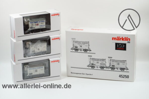 Märklin H0 | 45250 Bayerische Bierwagen-Set | Güterwagen Epoche I mit OVP