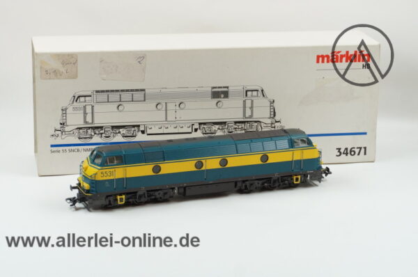 Märklin H0 | 34671 Delta-Digital | Diesellok Serie 55 SNCB / NMBS | Diesellokomotive mit OVP