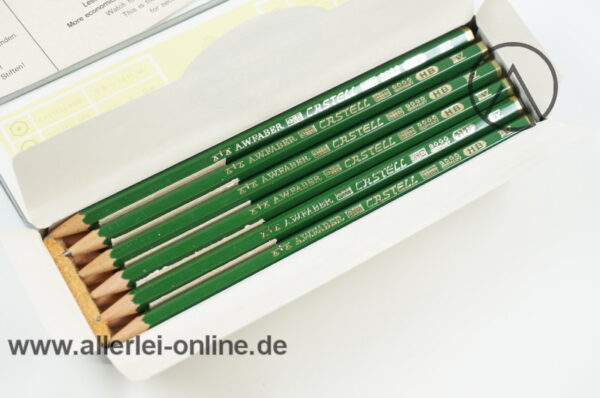 A.W. Faber Castell 9000 HB Bleistift | 12 Stück Bleistifte mit Blechdose